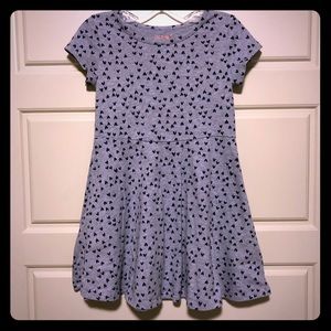 Cat & Jack T-shirt Dress: Heart Print